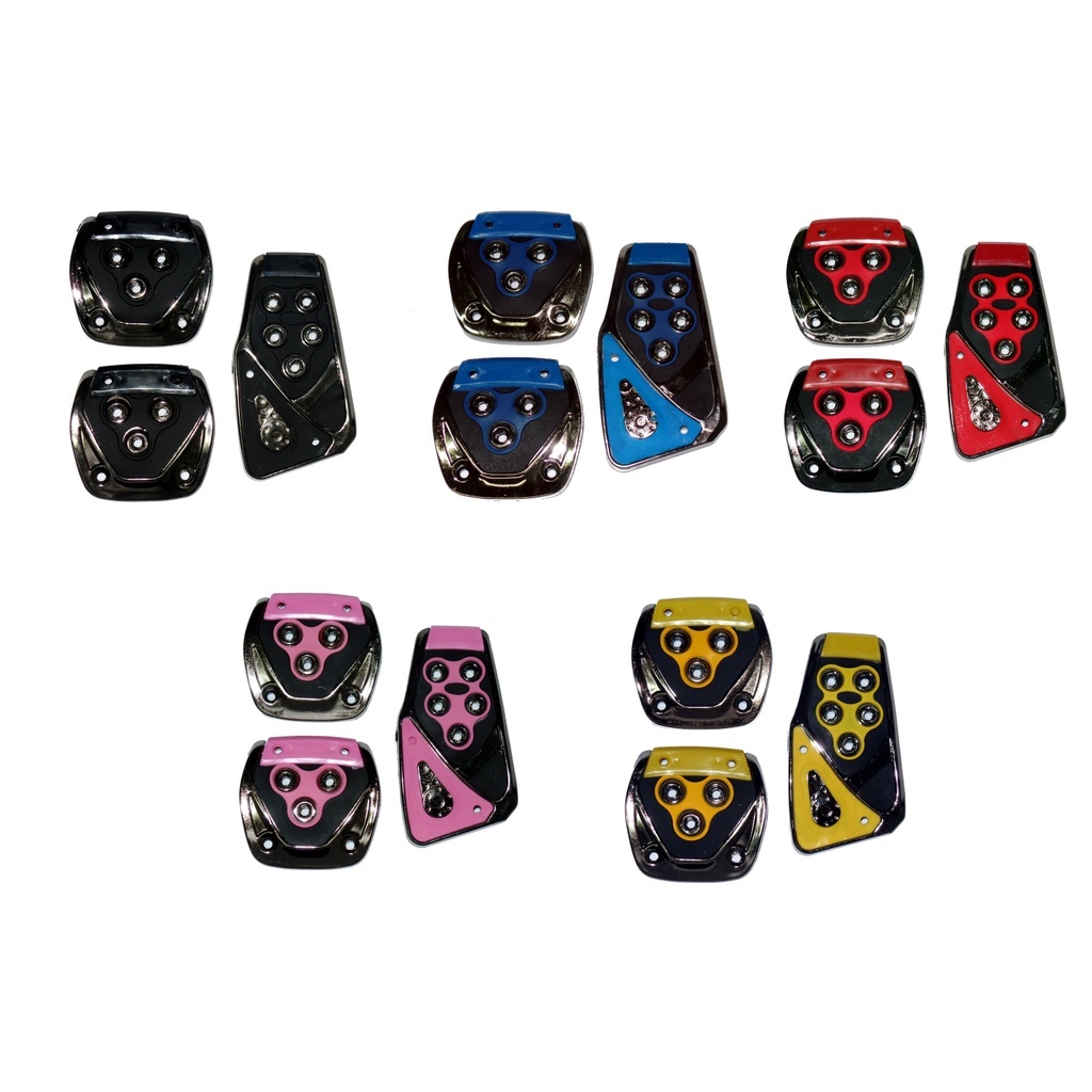 Kit Pedaleiras Esportivas Acessórios Carros Corrida Universal 3 Peças ATACADAO BAZZAR em Oferta na Shopee