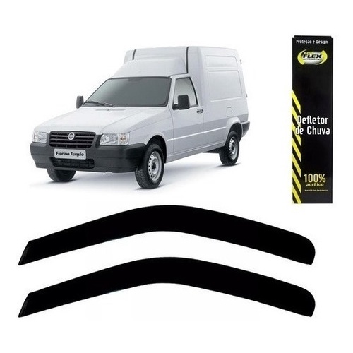 Defletor Calha de Chuva Fiorino Fire 2003 a 2013 2 Portas Ecoflex