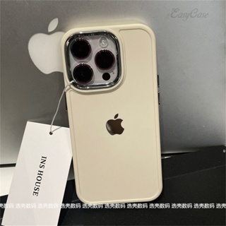 Luxury electroplated lens frame Capa iPhone 14 13 12 11 Pro Max 14 Plus Macia De Silicone Anti-Queda Traseira em Oferta na Shopee
