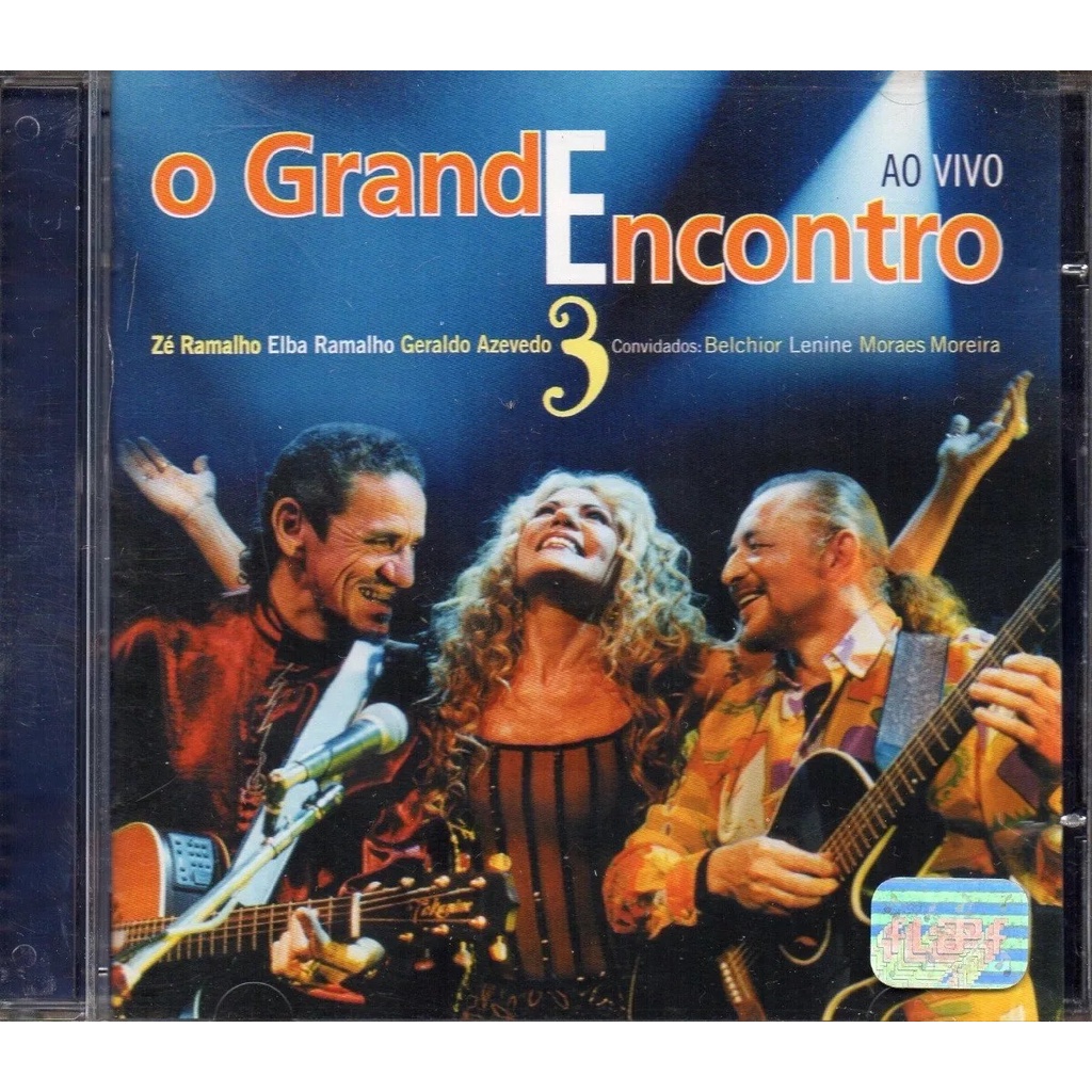 Cd O Grande Encontro 3 Ao Vivo Zé Ramalho - Elba Ramalho