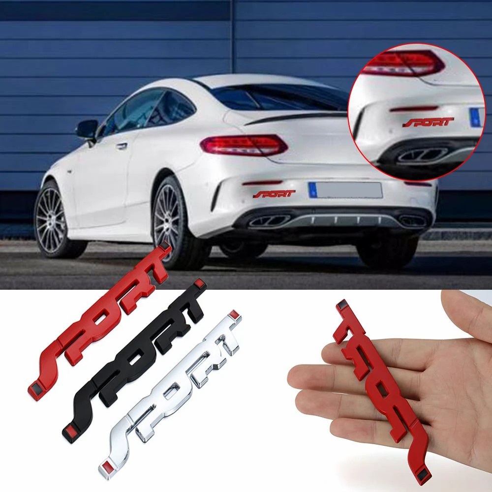 Emblema   Metal SPORT Logotipo/Autocolante Decorativo Universal Car Equipe De Corrida Badge/Acessórios Exteriores Para Carros De Estilo De Personalidade De Motocicleta /