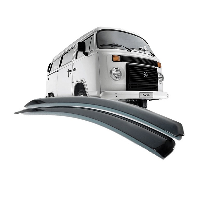 Calha De Chuva Defletor Vw Kombi 1978 A 2014 2 Portas Fume Tiger VW2329
