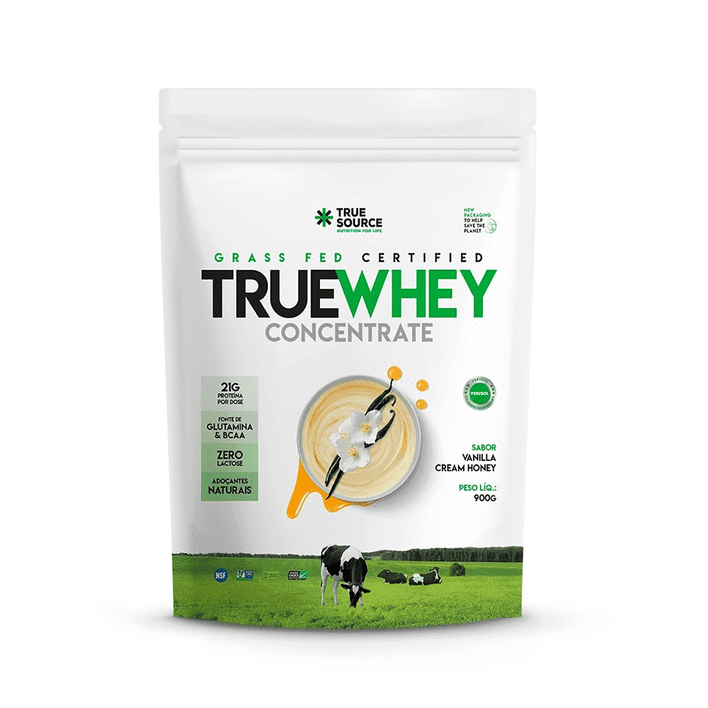 True Whey Protein Concentrate Zero Lactose Concentrada 900g