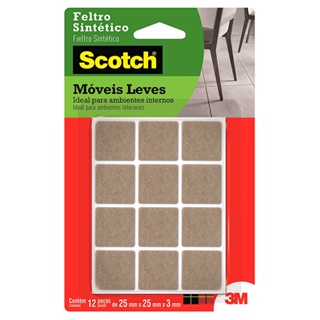 Feltro Sintético para Móveis Leves 3M Scotch Médio - 12 unidades em Oferta na Shopee