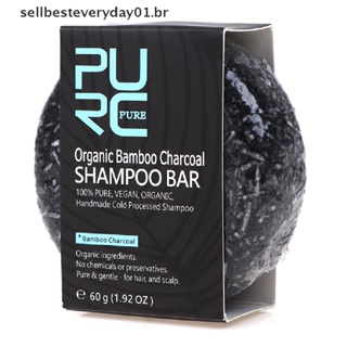 Tintura De Cabelo De Bambu Carvão Vegetal Limpo Detox Sabonete Bar Cabelo Preto Shampoo. em Oferta na Shopee