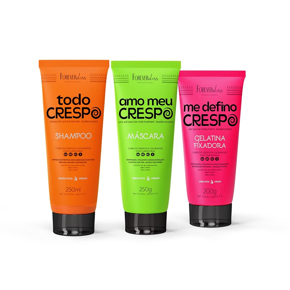 Kit Para Cabelos Crespos Ativador Forever Liss