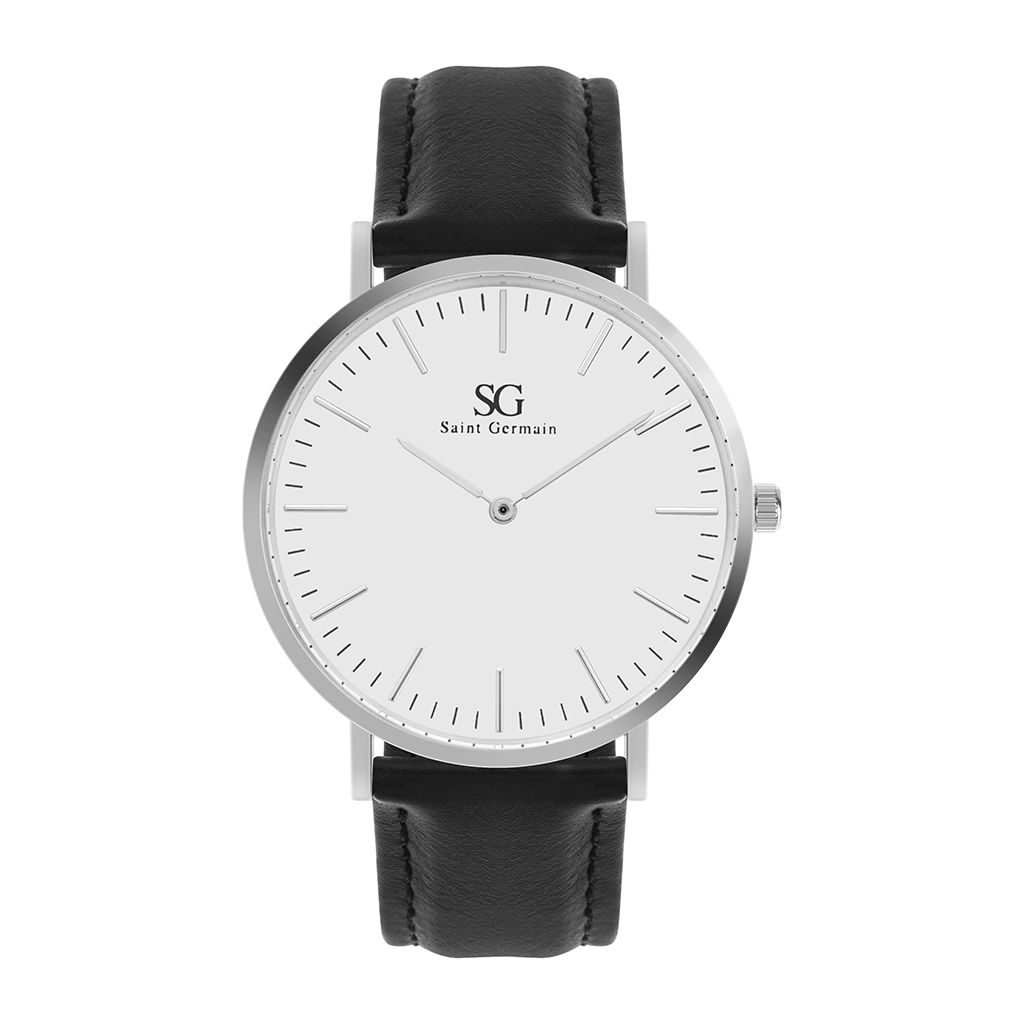Relógio Masculino Preto Saint Germain Murray Hill 40mm - Fundo Branco