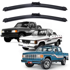 Par Palhetas Limpador Para-brisa Dianteiro GM Chevrolet D-20 A-20 C-20 Kit 2 Palheta Para Carro