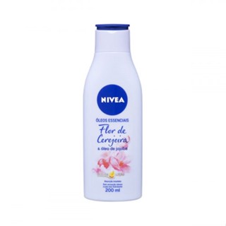 Loção Hidratante Corporal Flor de Cerejeira e Óleo de Jojoba Nivea Óleos Essenciais
