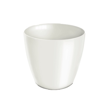 Vaso Cachepô de Plástico Elegance Redondo 04 Nutriplan cor Branco