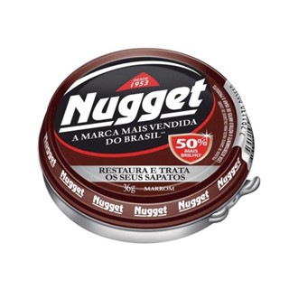 Polidor de Sapato Marrom Nugget Pote 36G Brilho Intenso