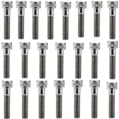 Kit parafusos inox tampa motor lateral esquerda+direita NXR150 Bros 2006 a 2015