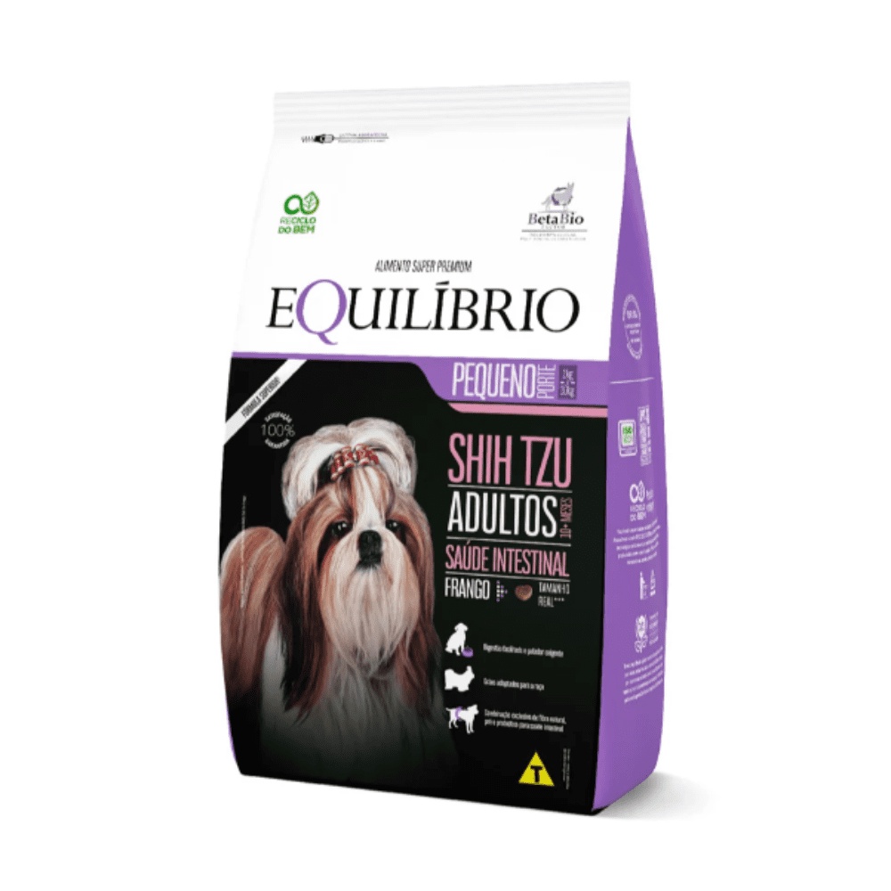 Ração Equilíbrio Shih Tzu Cães Adultos Pequeno Frango 2,5Kg