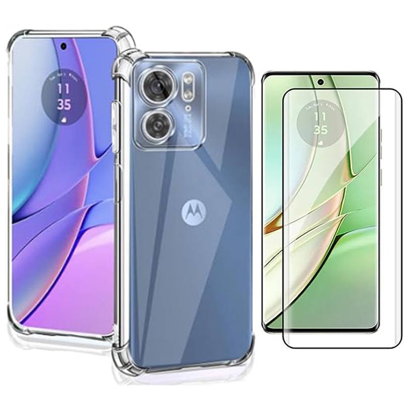 Capa Case Compatível Moto Edge 40 + Película De cerâmica 3D 9D Premium