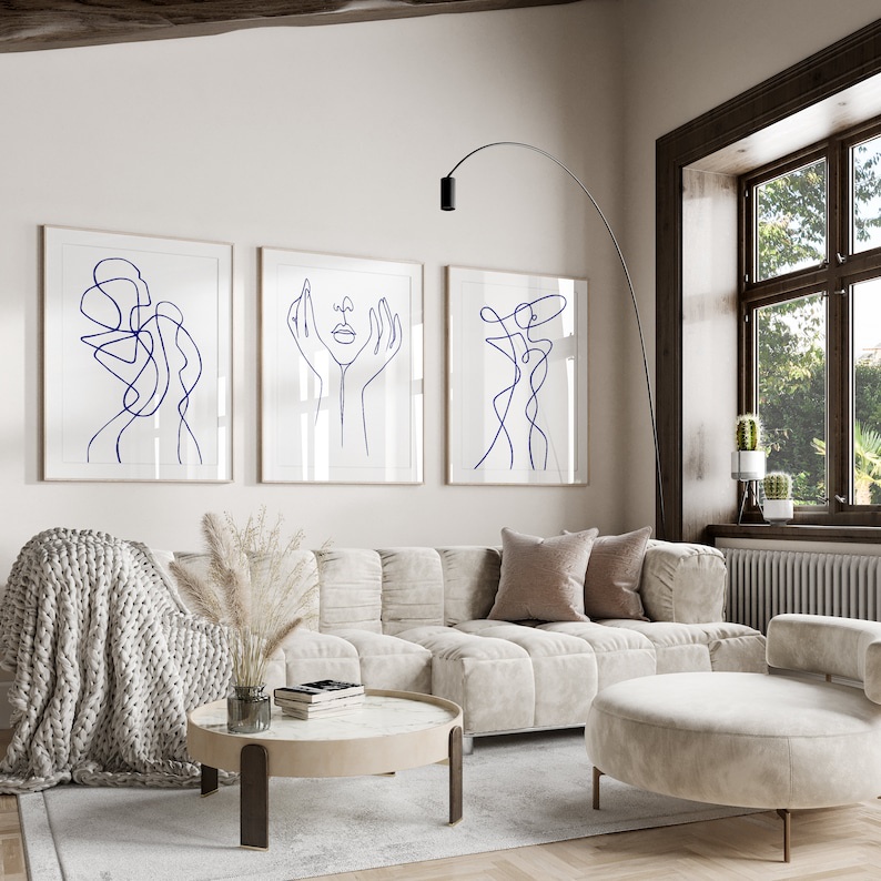 Quadro Decorativo Abstrato mulheres linhas , decoração casa Quadro Decorativo linhas