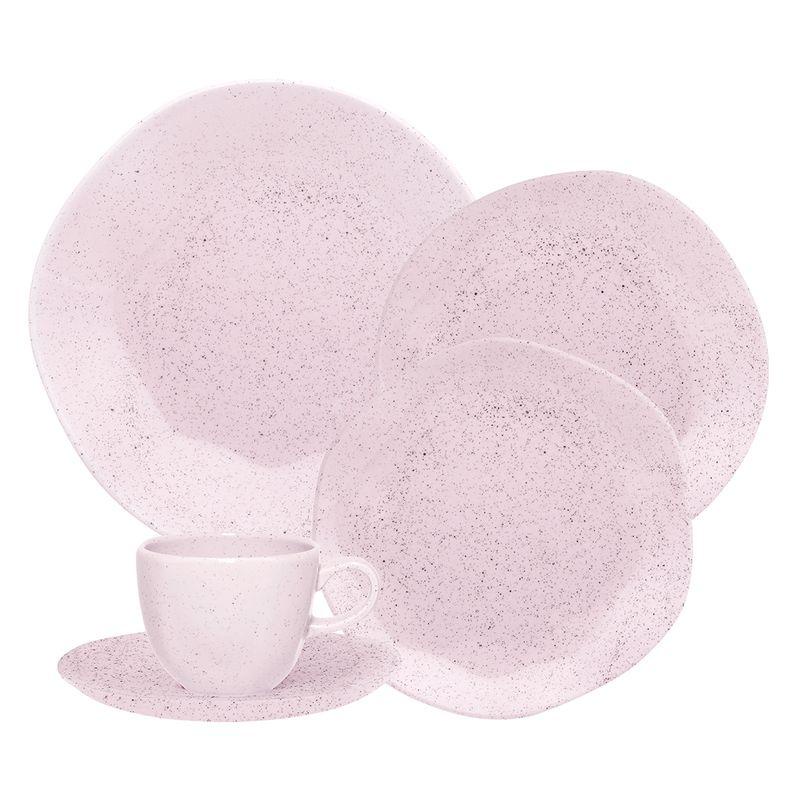 Aparelho de Jantar E Chá 30 Pçs Oxford Ryo Pink Sand em Oferta na Shopee