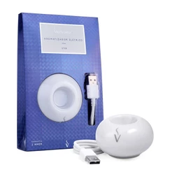 Difusor Aromatizador Elétrico porcelana portátil USB para ambientes -Via Aroma