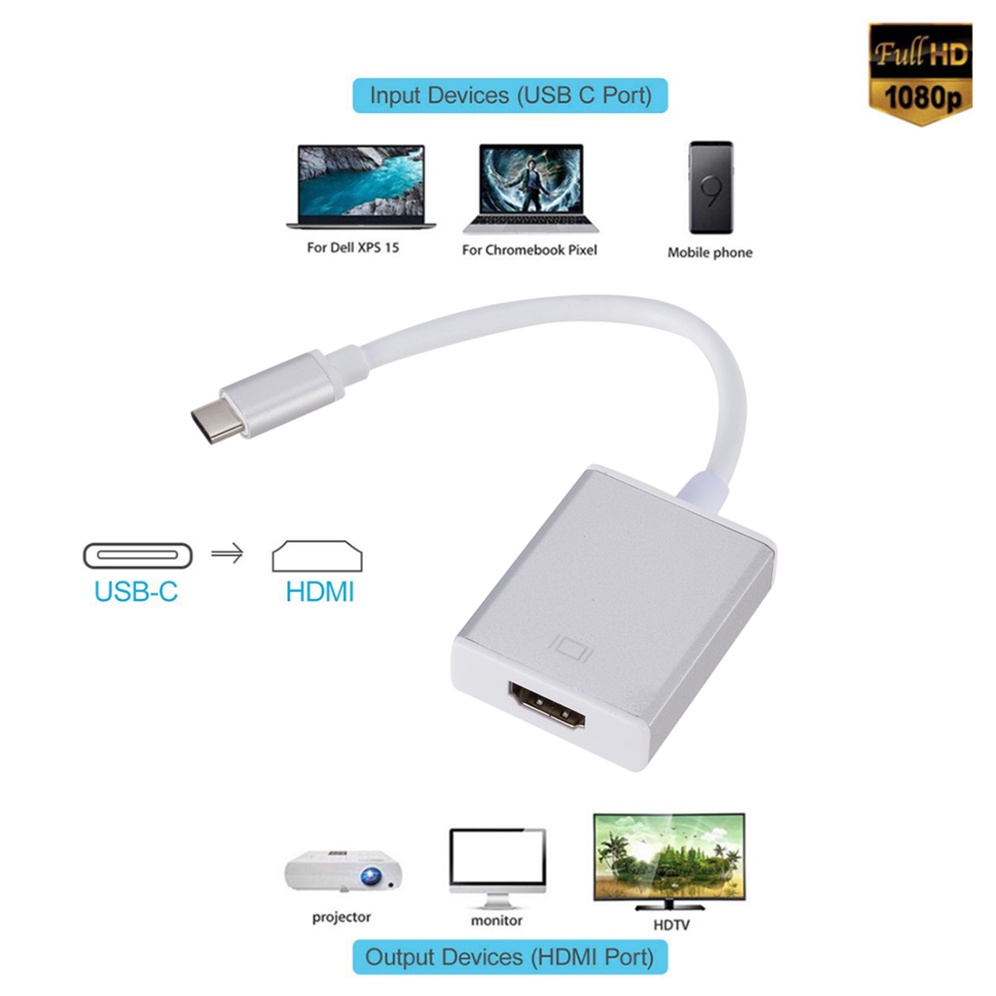 Adaptador Usb C Hdmi Usb Type- Galaxy S8 S9 S10 S20 S21 S22 S23 / Plus Mac Samsung Book