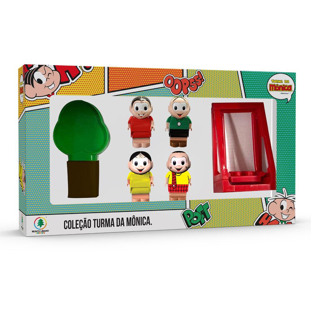 Coleção Turma da Mônica Bloco de Montar e 4 bonecos - Monte Líbano em Oferta na Shopee