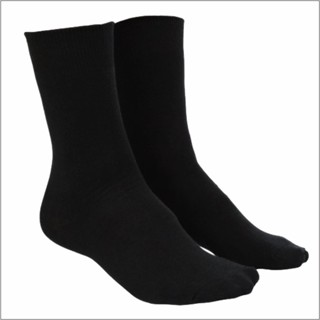Kit meia 3 pares preto algodão cano alto sport