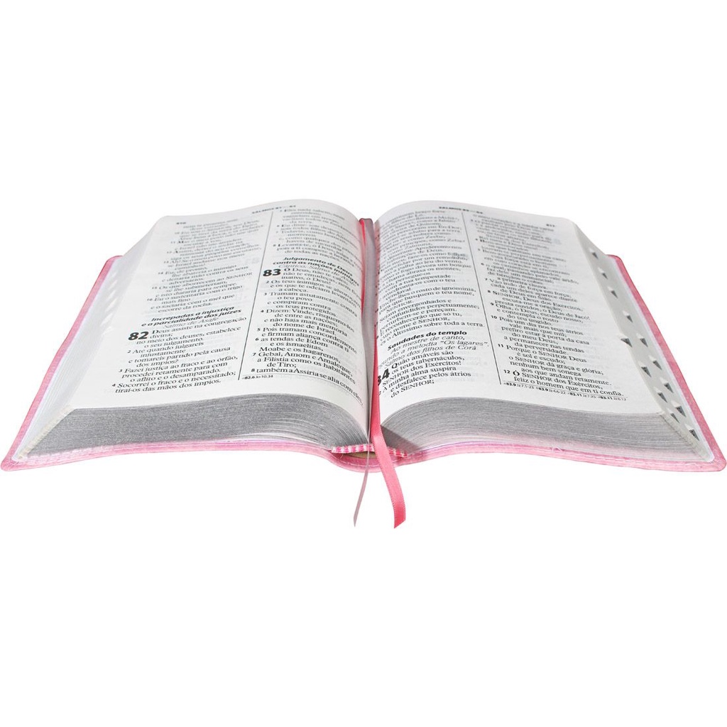 Bíblia Sagrada Feminina Letra Grande | Almeida Revista e Atualizada | Rosa Nobre com índice · foto 2