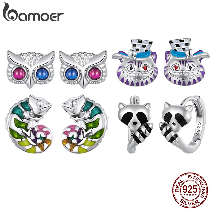 Bamoer 925 Pinos E Fechos De Prata Multicolor Para Animais Presentes De Moda Mulheres