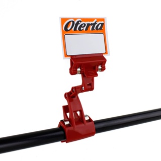 Destaque Porta Preço de Arara Reforçado em Oferta na Shopee