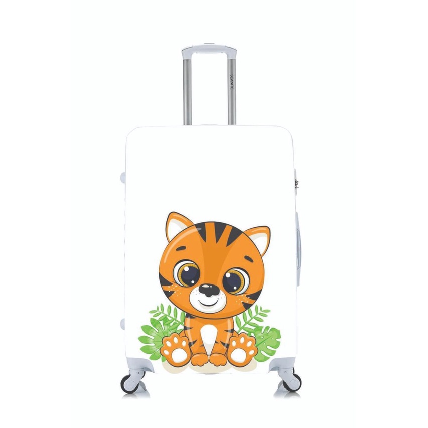 Capa Protetora Para Mala Viagem Personalizada Pequena Tigre