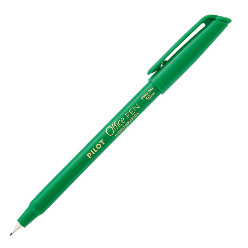 Caneta hidrográfica Office Pen 1.0 verde Pilot - Stationery