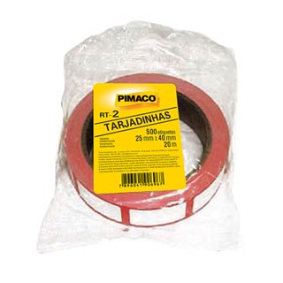 Etiqueta para preço RT2 20m tarjadinhas Pimaco