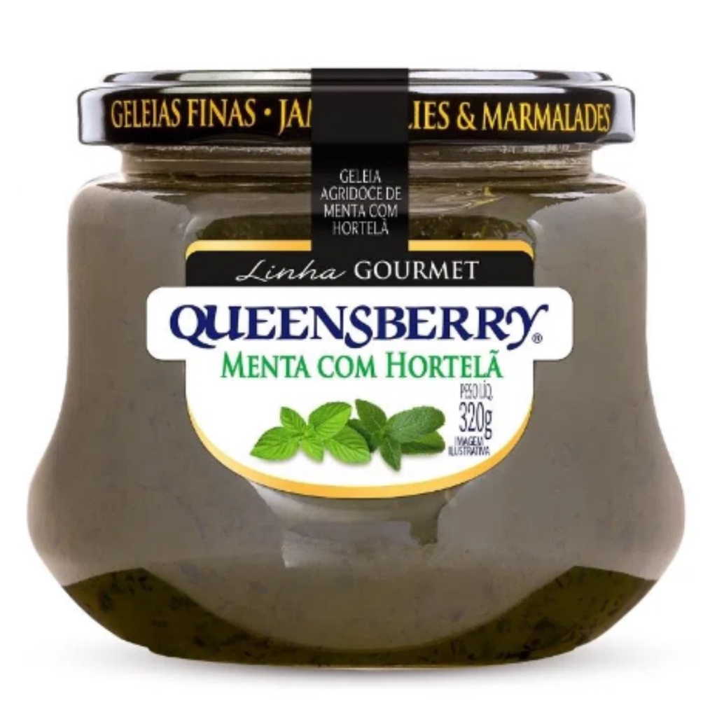 Geleia Agridoce Queensberry De Menta Com Hortelã Gourmet Contendo 320g