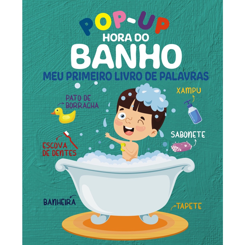 Hora do Banho Meu Primeiro Livro de Palavras | Pop-Up em Oferta na Shopee