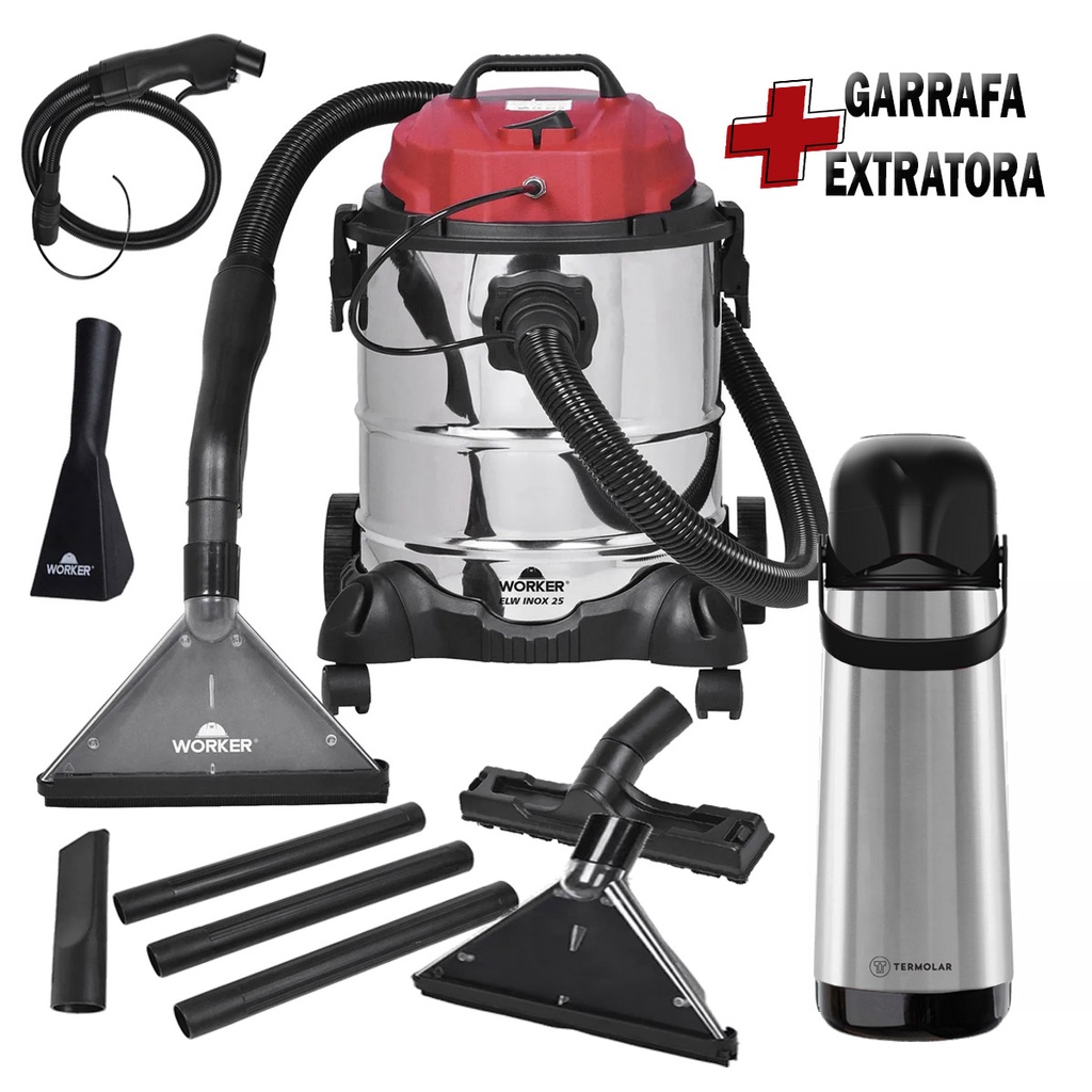 Limpadora de Sofá Colchão Extratora Profissional Inox 1400W