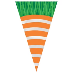 Cone Festa Cenoura - 17,5x29,5cm - 50 unidades - Cromus - Rizzo