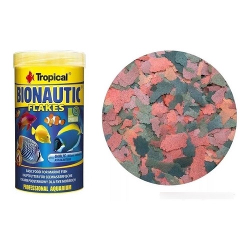 Ração Tropical Bionautic Flakes Peixes Marinhos Flocos 20g em Oferta na Shopee