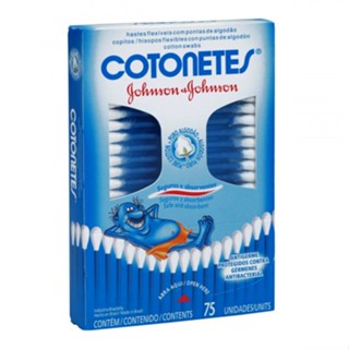 Cotonetes Haste Flexível 75 Unidades Johnson e Johnson