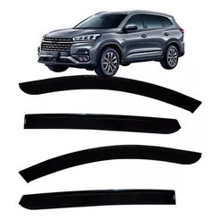 Calha de Chuva Defletor Chery Tiggo 8 2021 a 2022 4 Portas Ecoflex