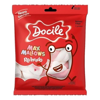 Marshmallow Twist Recheado Rosa/branco 220g Docile