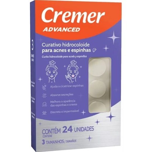 Curativo Para Acnes e Espinhas C/24 Unidades - Cremer