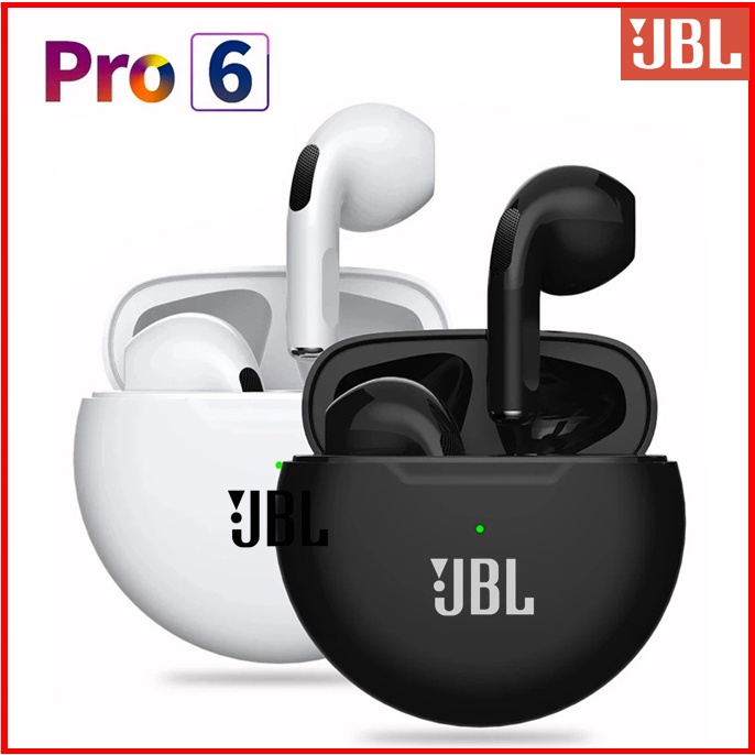 2023 Novo Pro6 TWS Sem Fio Bluetooth Fone De Ouvido Controle Toque 9D Estéreo Com Microfone Embutido
