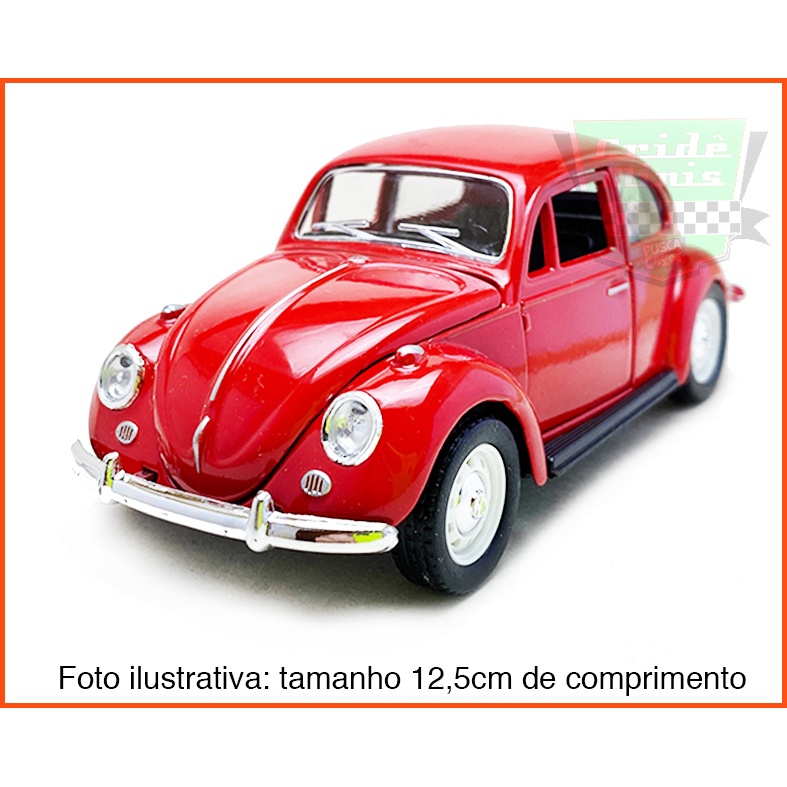 Fusca Sedan 1967 original Vermelho Sunnyside Fora de catálogo - escala 1/32