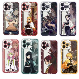 Caixa De Telefone Para Iphone 14 13 12 11 Pro Max 11 Anime Demon Slayer Agatsuma Zenitsu Cartoon De Silicone Transparente Macio TPU Capa De Proteção Total