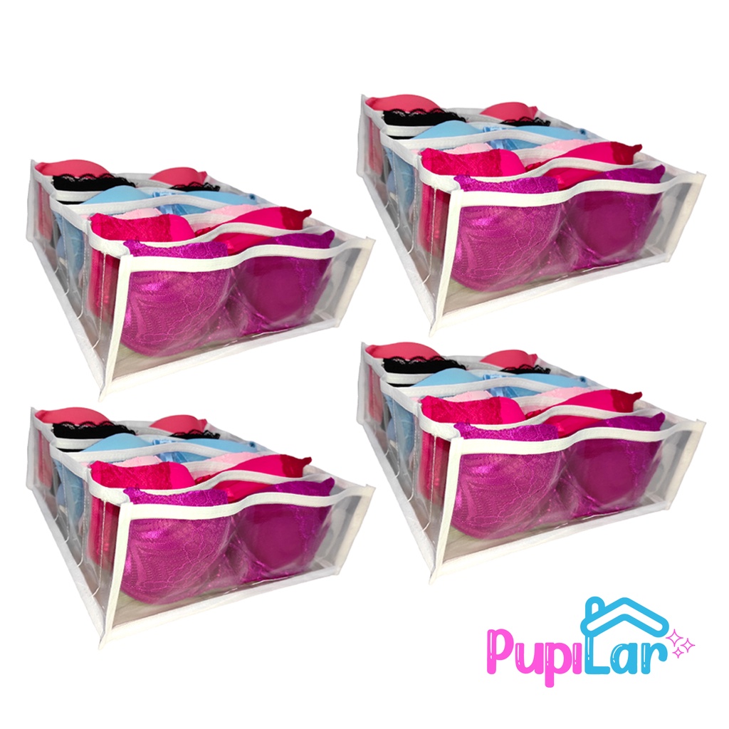 KIT 4 COLMEIAS P/ SUTIÃS  (10 X 30,5 X 30,5) - PUPILAR em Oferta na Shopee