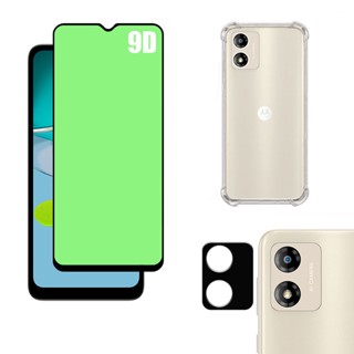 KIT Motorola Moto E13 | Película de Cerâmica 9D - Capa Capinha Anti Impacto - Película da Câmera 3D