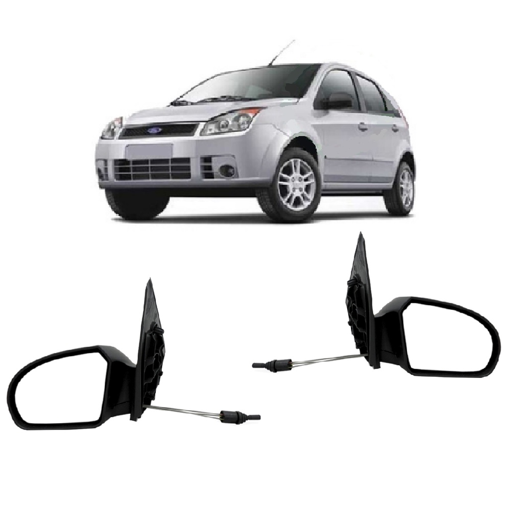 Retrovisor Fiesta Hatch Sedan 2003 Até 2013 Com Controle