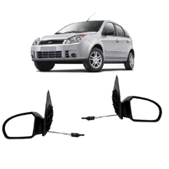 Retrovisor Fiesta Hatch Sedan 2003 Até 2013 Com Controle