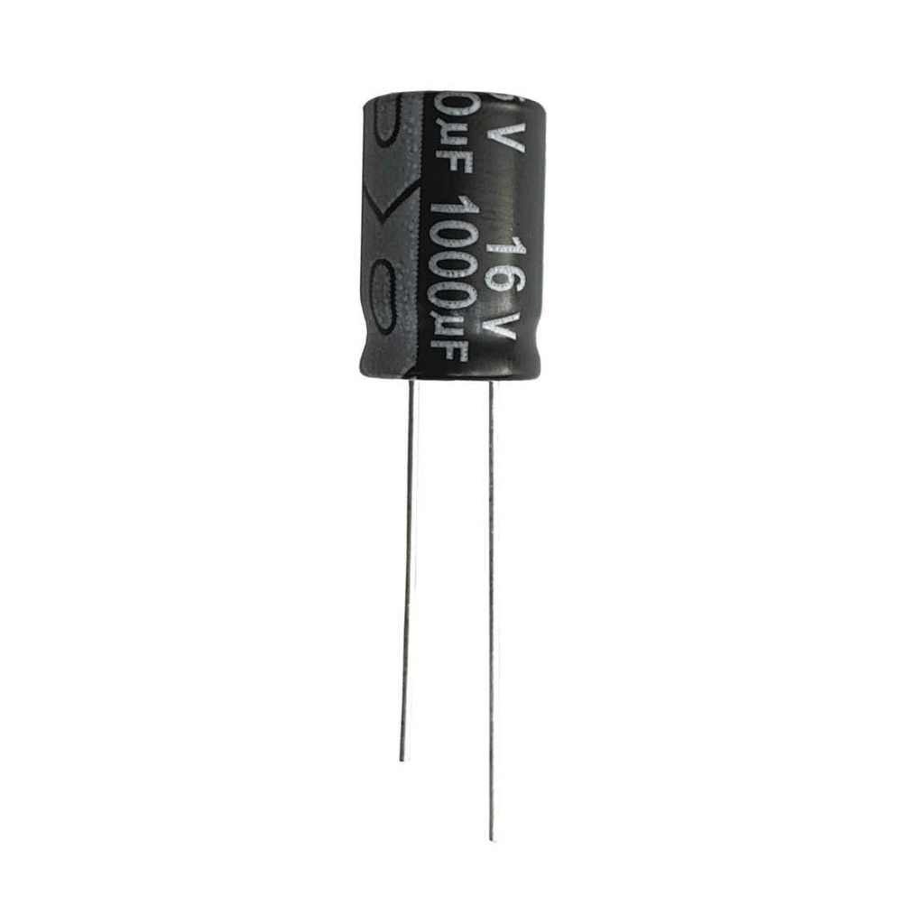 KIT 5 PÇS - CAPACITOR ELETROLITICO 1000X16V - 1000UF X 16V em Oferta na Shopee