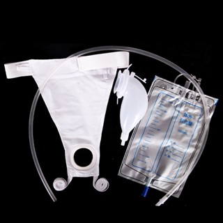 [Cateter Coletor De Saco De Urina Protátil De Silicone Para Homem Funil Reutilizável COD