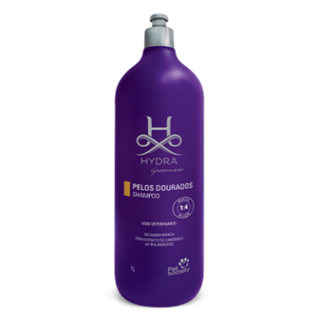 Shampoo Pelos Dourados 1L Hydra Pet Society em Oferta na Shopee
