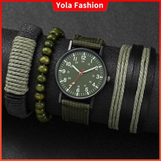 Relógio Casual De Nylon Para Homens Pulseiras De Quartzo em Oferta na Shopee